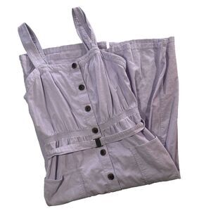 Urban Outfitters Pastel Purple Belted Dress Women's L Sleeveless Casual Spring